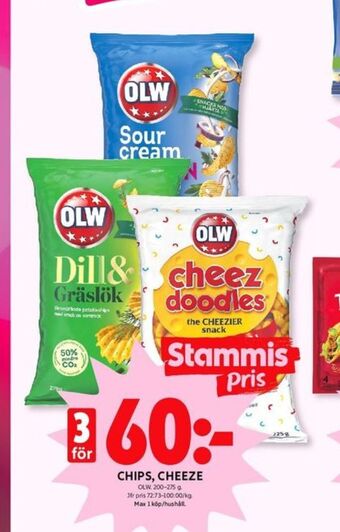 ICA Kvantum Olw chips erbjuda
