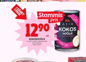ICA Kvantum Ica asia kokosmjölk erbjuda