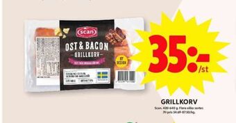 ICA Maxi Scan grillkorv erbjuda