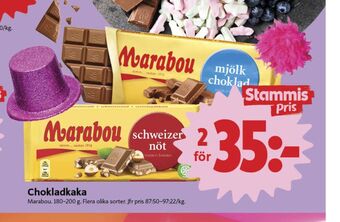 ICA Nära Marabou chokladkaka mjölkchoklad erbjuda