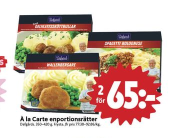 ICA Nära Dafgårds färdigrätter erbjuda