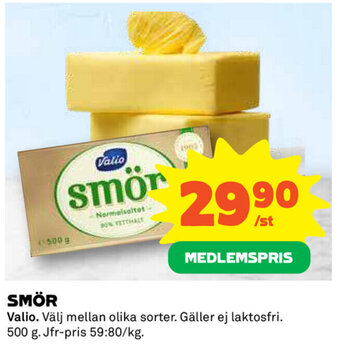 Coop Valio Smör 500g erbjuda