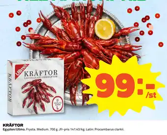 Coop Egypten/Ullmo Kräftor 700g erbjuda
