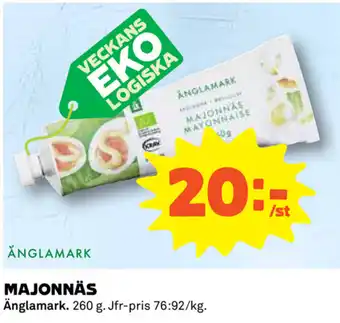 Coop Änglamark Majonnäs 260g erbjuda
