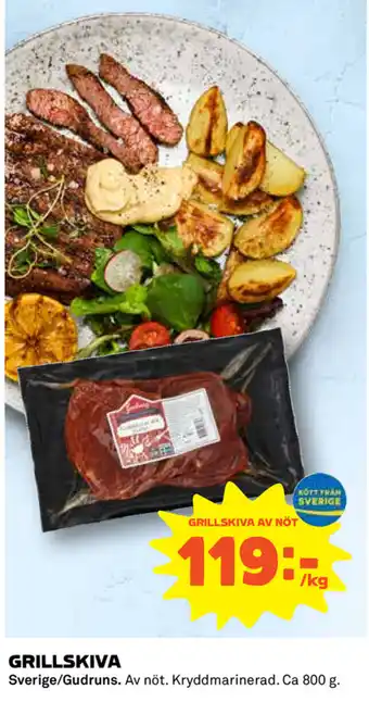 Coop Sverige/Gudruns Grillskiva 800g erbjuda