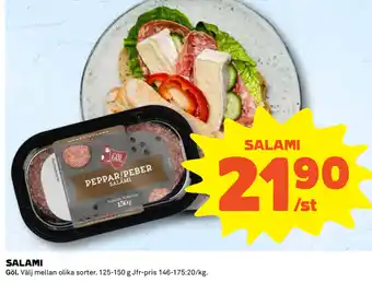 Coop Gol Salami 125-150g erbjuda