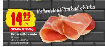City Gross Prosciutto crudo erbjuda