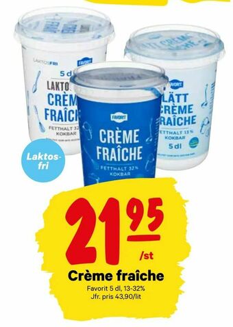 City Gross Crème fraîche erbjuda