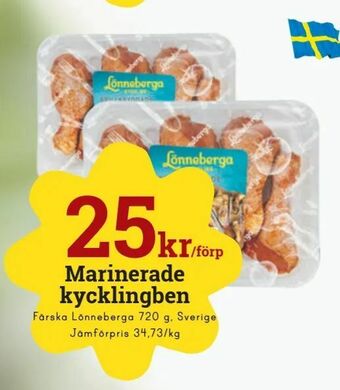 minmatbutik Marinerade kycklingben erbjuda