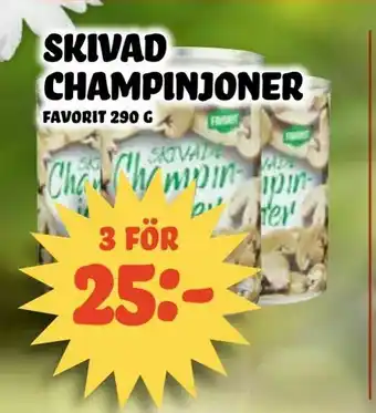 Nelins Skivad champinjoner erbjuda