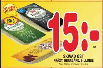 Nya Pulsen Skivad ost präst, herrgård, billinge erbjuda