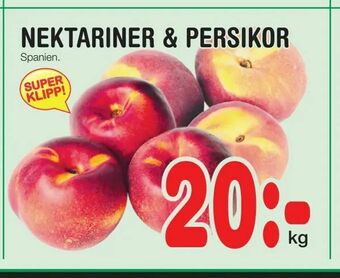 Nya Pulsen Nektariner & persikor erbjuda