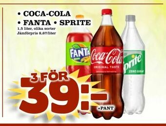 Nya Pulsen Coca-cola • fanta • sprite erbjuda