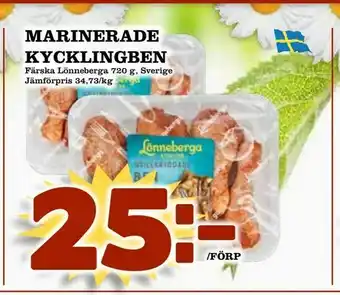 Nya Pulsen Marinerade kycklingben erbjuda