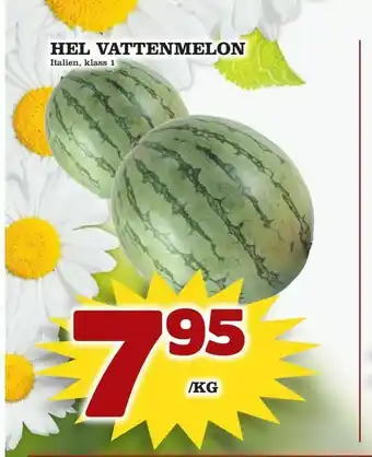 Nya Pulsen Hel vattenmelon erbjuda