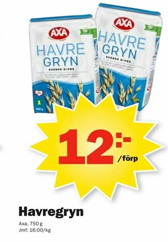 Pekås Havregryn erbjuda