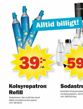 Pekås Kolsyrepatron Refill erbjuda