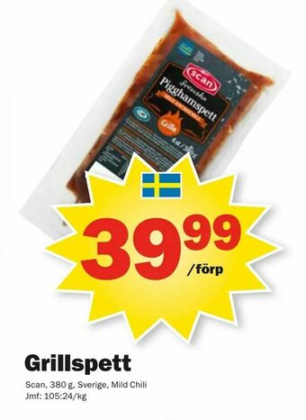 Pekås Grillspett erbjuda