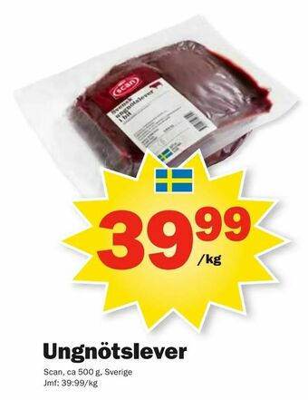 Pekås Ungnötslever erbjuda