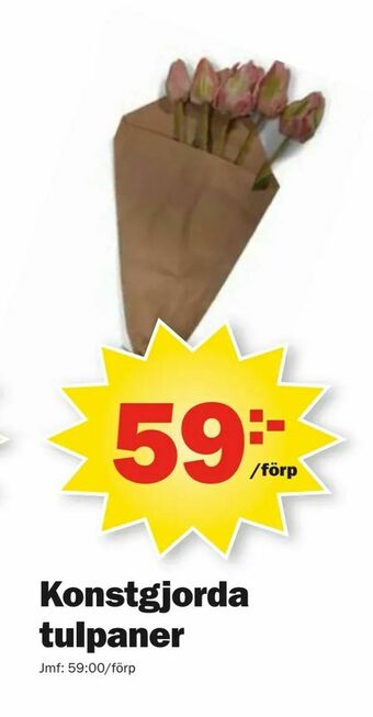 Pekås Konstgjorda tulpaner erbjuda