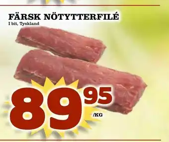 Prisma Mat Färsk nötytterfilé erbjuda