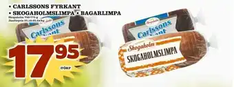 Carlssons fyrkant • skogaholmslimpa • bagarlimpa