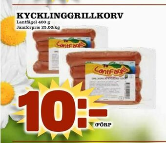 Prisma Mat Kycklinggrillkorv erbjuda