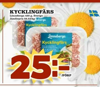 Kycklingfärs