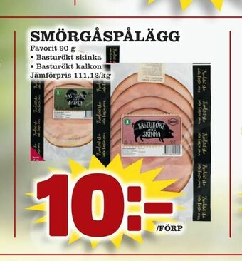 Supergrossen Smörgåspålägg erbjuda