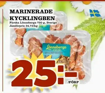 Supergrossen Marinerade kycklingben erbjuda