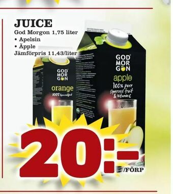 Supergrossen Juice erbjuda