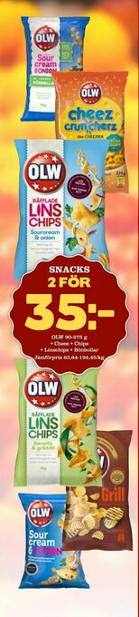 Supergrossen Snacks erbjuda