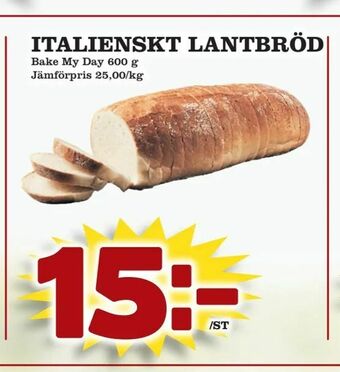 Supergrossen Italienskt lantbröd erbjuda