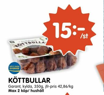 Tempo Köttbullar erbjuda