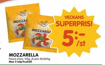 Tempo Mozzarella erbjuda