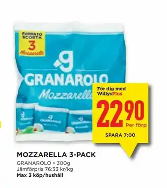 Mozzarella 3-pack
