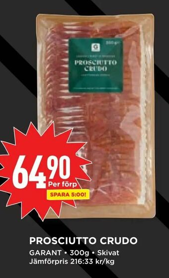 Willys Prosciutto crudo erbjuda