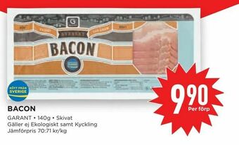 Willys Bacon erbjuda