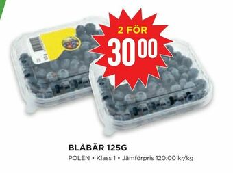 Willys Blåbär 125g erbjuda