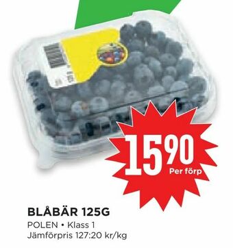 Willys Blåbär 125g erbjuda