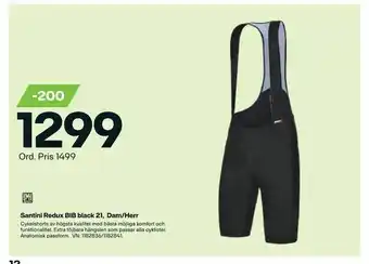 XXL Santini Redux BIB black 21, Dam/Herr erbjuda