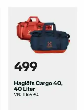 XXL Haglöfs Cargo 40,40 Liter erbjuda