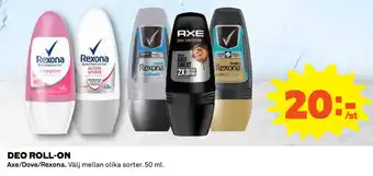 Axe/Dove/Rexona Deo Roll-on 50ml