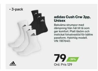 XXL adidas Cush Crw 3pp, Unisex erbjuda