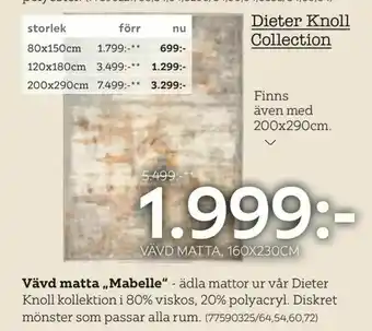 XXXLutz Vävd matta 'Mabelle' erbjuda