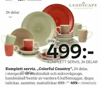 XXXLutz Komplett servis, 'Colorful Country' erbjuda