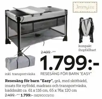 Resesäng för barn "Easy"