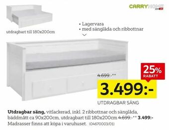XXXLutz Utdragbar säng erbjuda