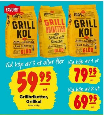 City Gross Grillbriketter, Grillkol erbjuda