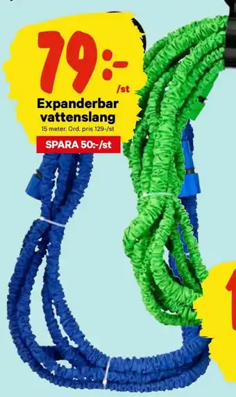 Expanderbar vattenslang
